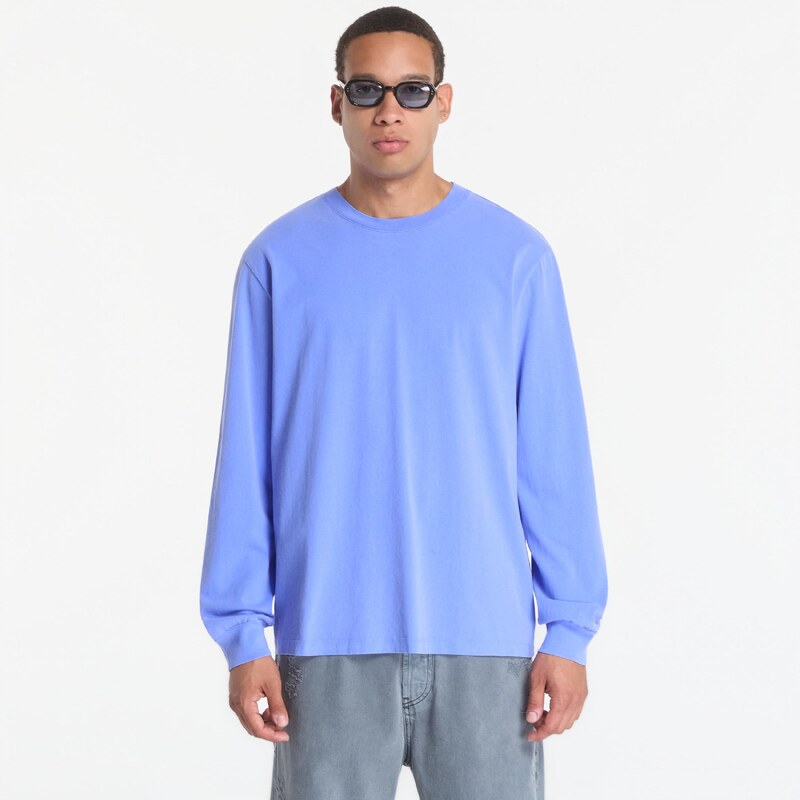 Tričko A.P.C. Long Sleeve T-Shirt Winter 26 UNISEX Blueberry XL
