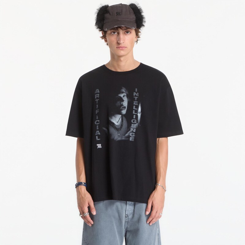 Tričko MISBHV M B H Artificial Intelligence T-Shirt UNISEX Black