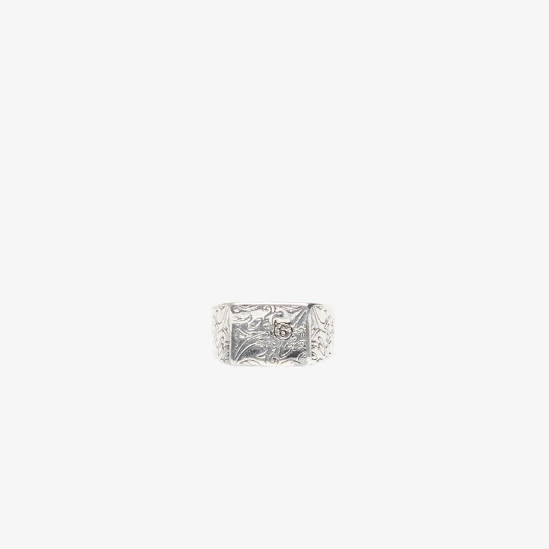 MM6 Maison Margiela Prsten MM6 Ring Burnished Palladium M
