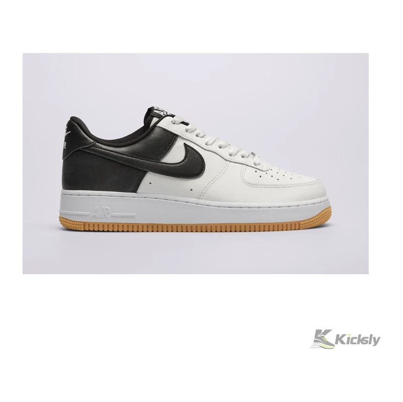Nike Air Force 1 Low 07 LV8 White Black Metallic Silver