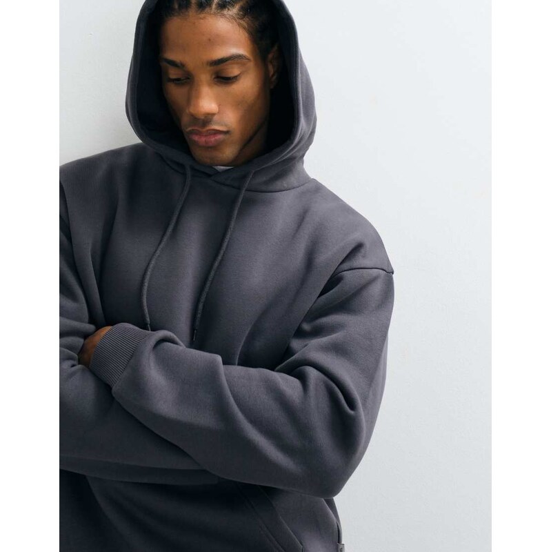 JJ Rebel co-ord front pocket hoodie in asphalt grey