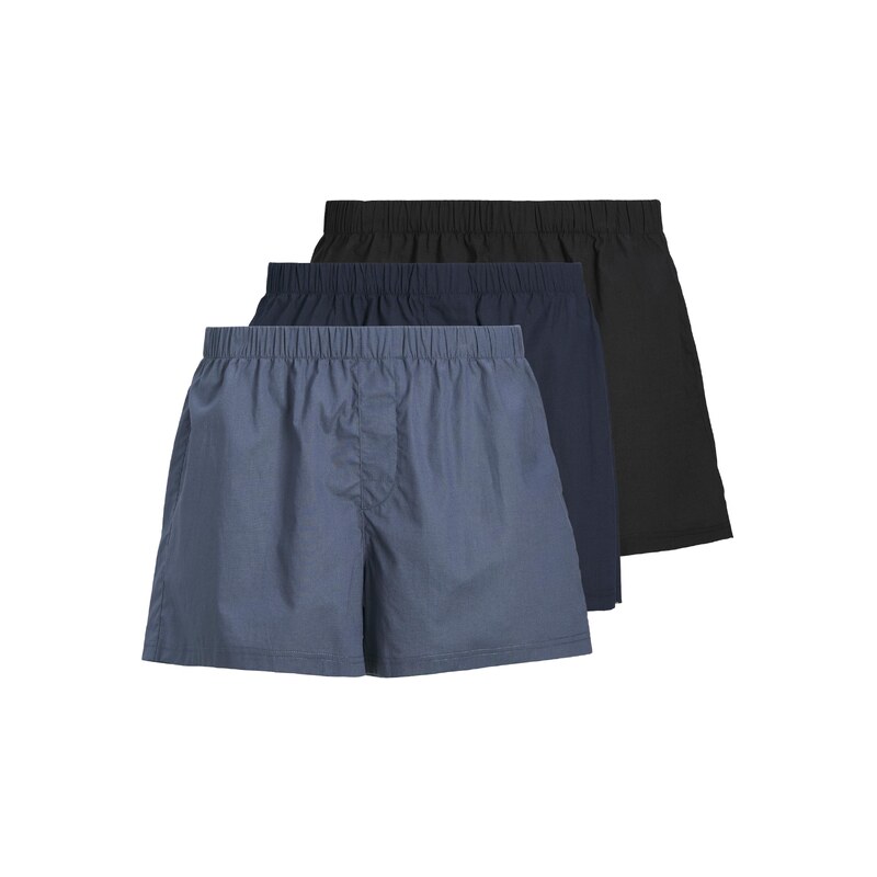 JACK & JONES Boxerky Milano modrá / námořnická modř / černá