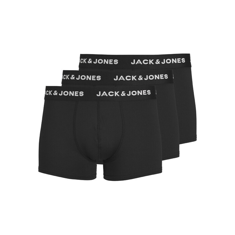 JACK & JONES Boxerky černá / bílá
