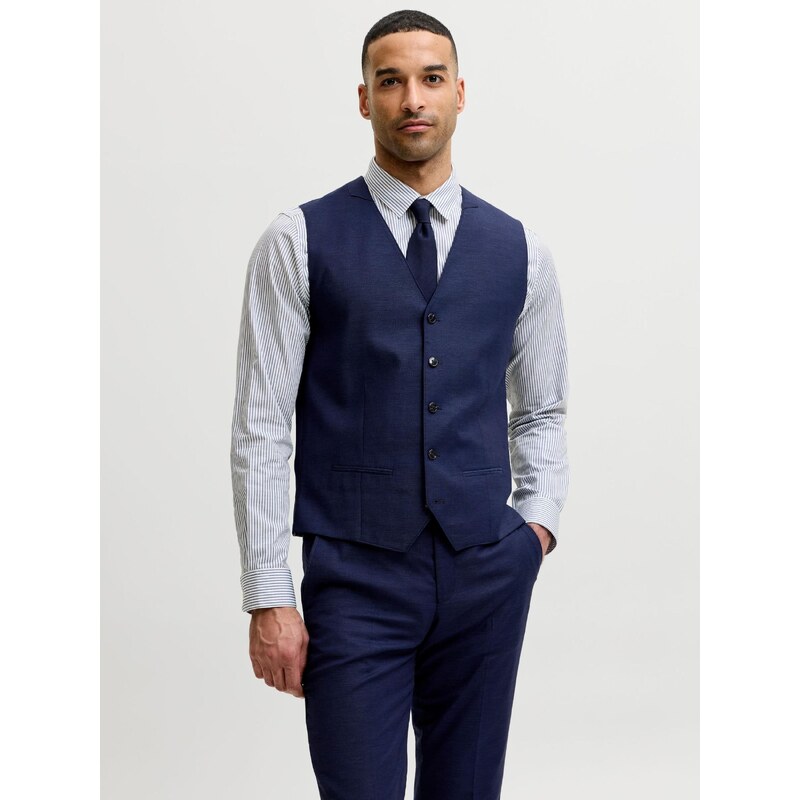 JACK & JONES Vesta k obleku JPRSOLARIS noční modrá