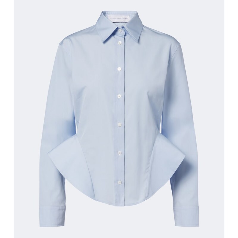 Stella McCartney Peplum cotton poplin shirt