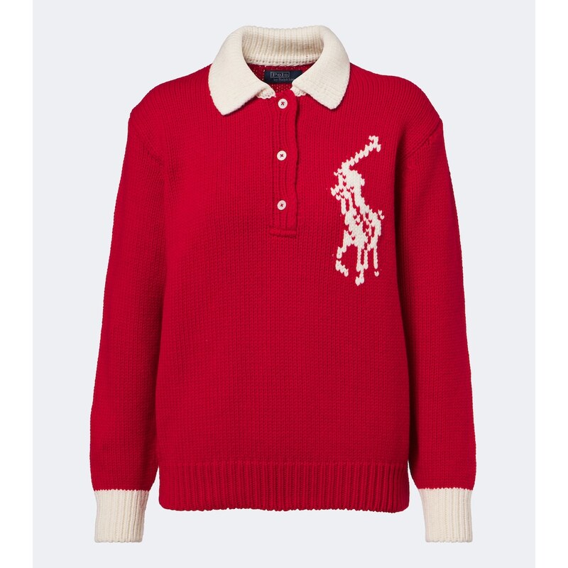 Polo Ralph Lauren Big Pony intarsia wool polo sweater