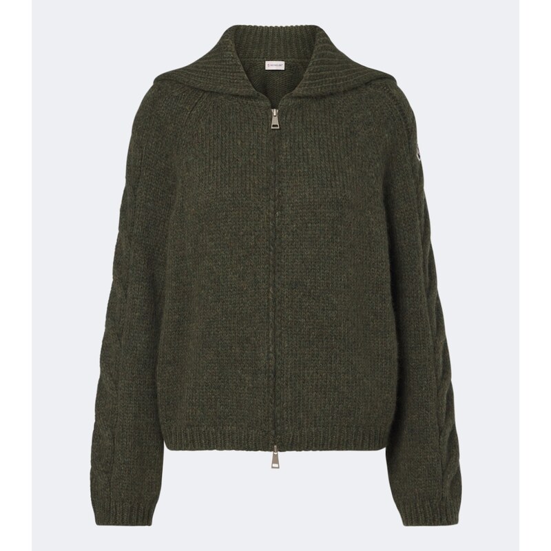 Moncler Alpaca and wool-blend cardigan