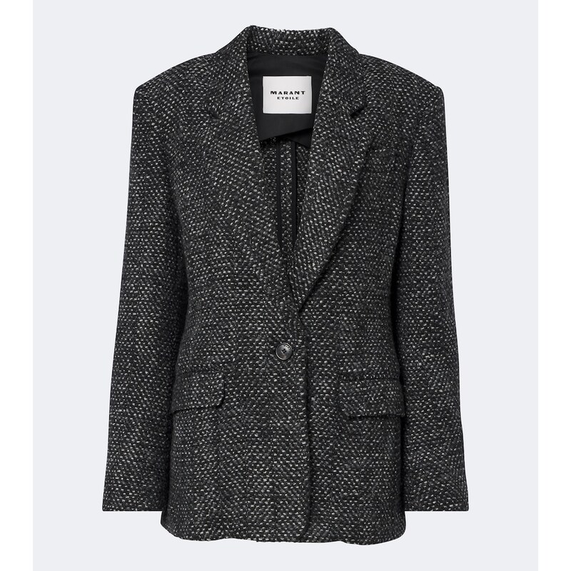 Dámská saka herringbone v barvě anthracit