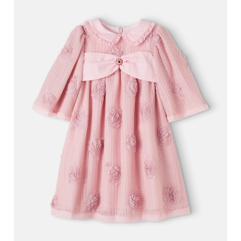 Patachou Floral-appliqué dress