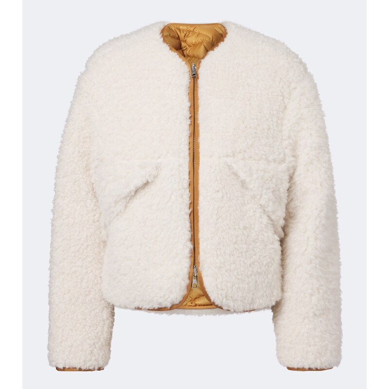 Moncler Mallero reversible teddy down jacket