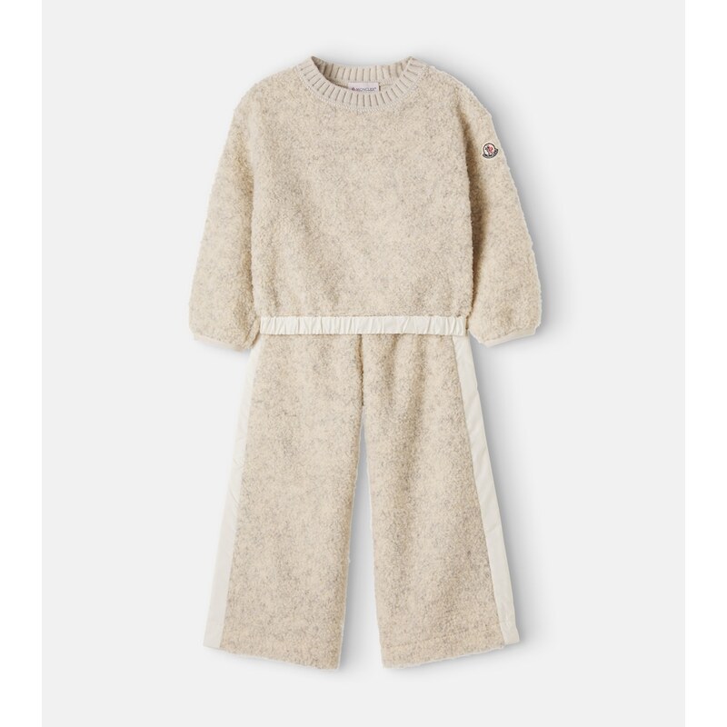 Moncler Enfant Teddy sweater and pants set
