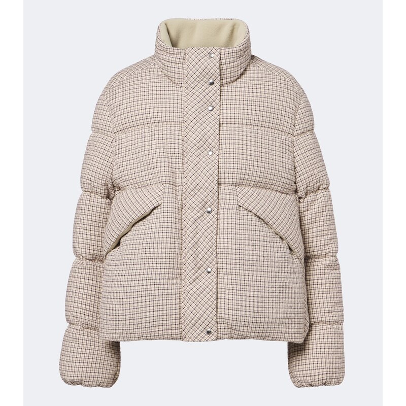 Moncler Cloante checked down jacket