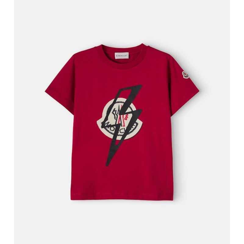 Moncler Enfant Logo cotton jersey T-shirt