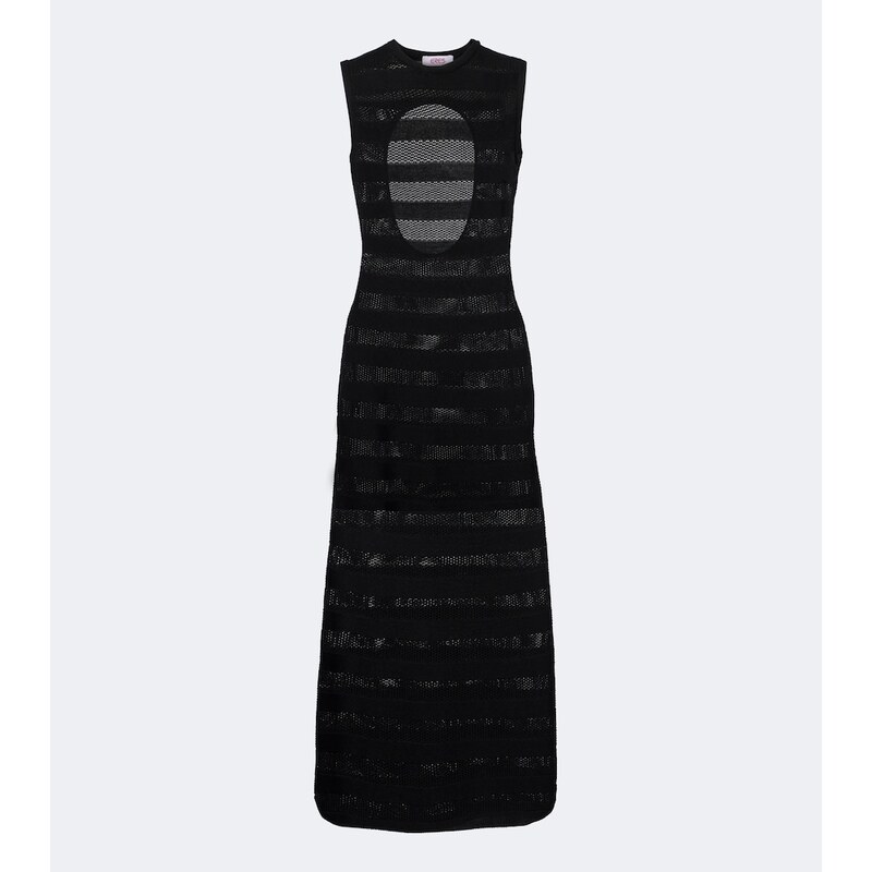 Eres Reguliere striped cotton-blend midi dress