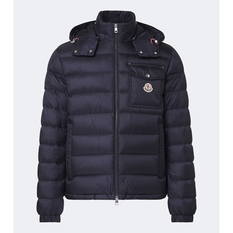 Prošívaná bunda Moncler Verith v barvě Minight Blue