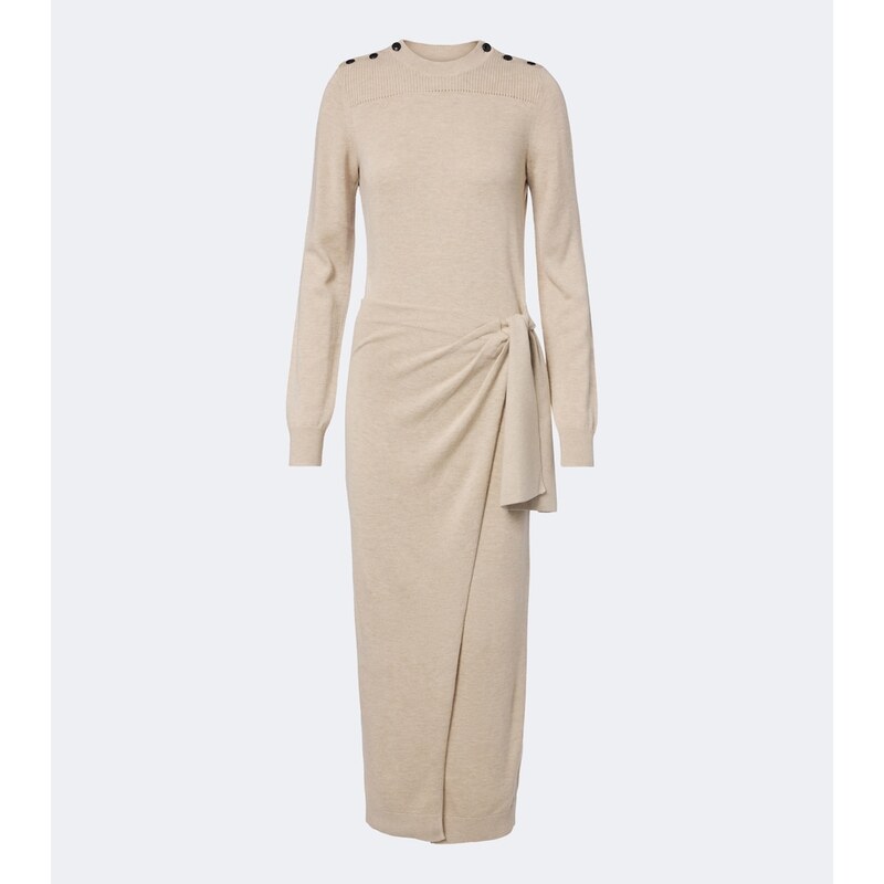 Isabel Marant Jozira draped sweater dress