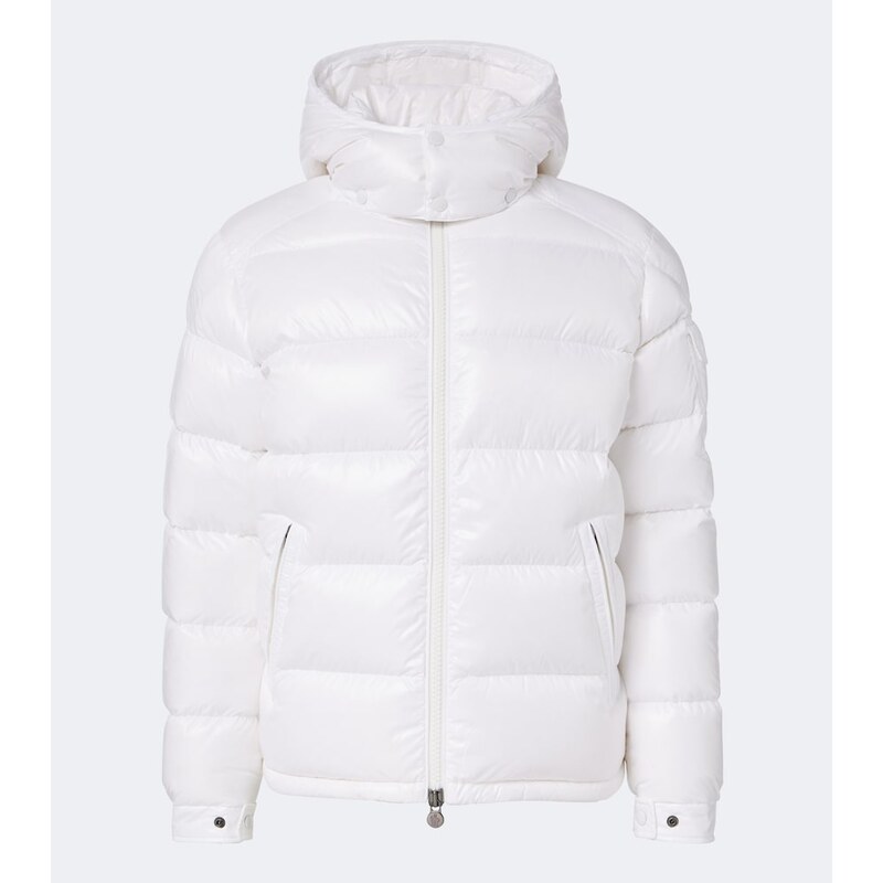 Pánská bunda Moncler Maya s kapucí v barvě Bright White