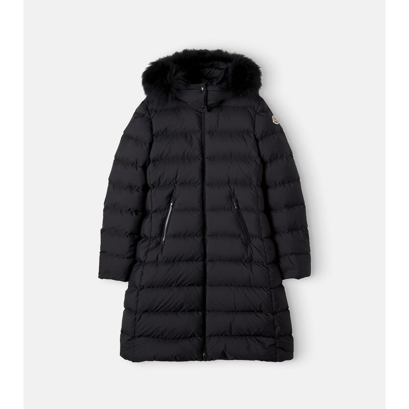 Moncler Enfant Abelle shearling-trimmed down coat