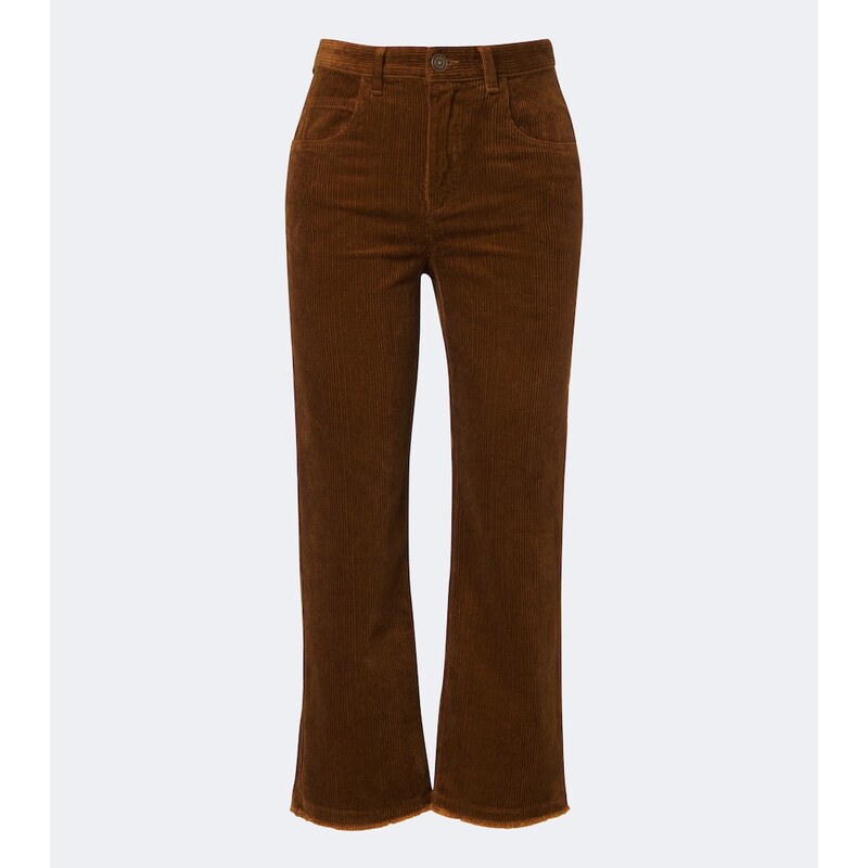 Marant Etoile Ruthie cropped corduroy straight pants