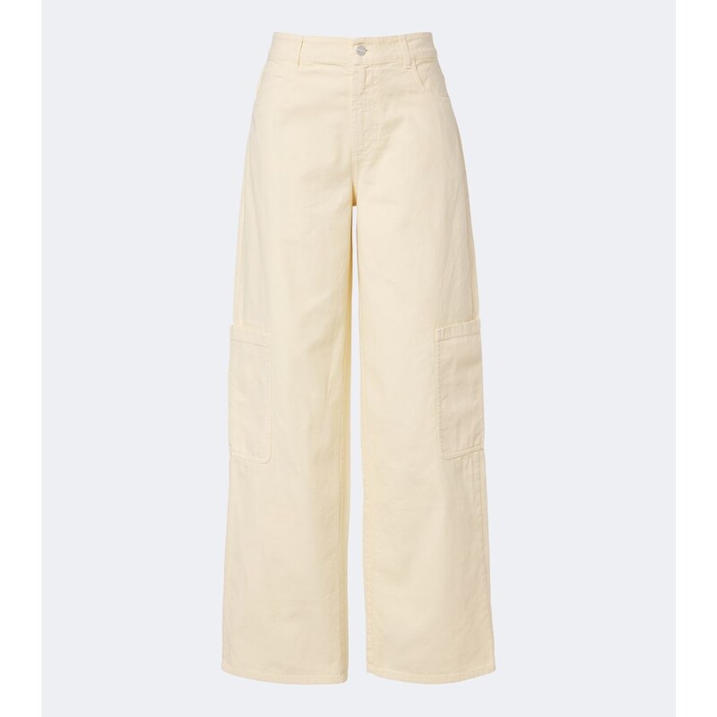 Moncler Cotton wide-leg pants