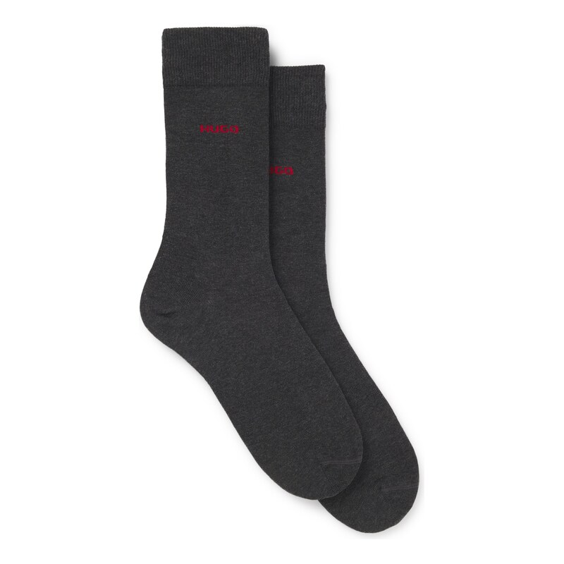 HUGO Two-pack of regular-length logo socks