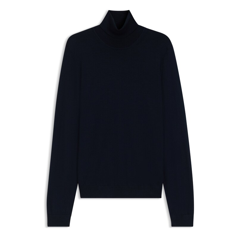 BOSS Slim-fit rollneck sweater in extra-fine merino wool