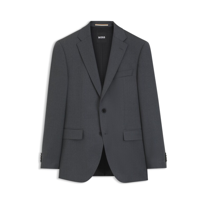 BOSS ONE Regular-fit suit jacket in virgin-wool serge