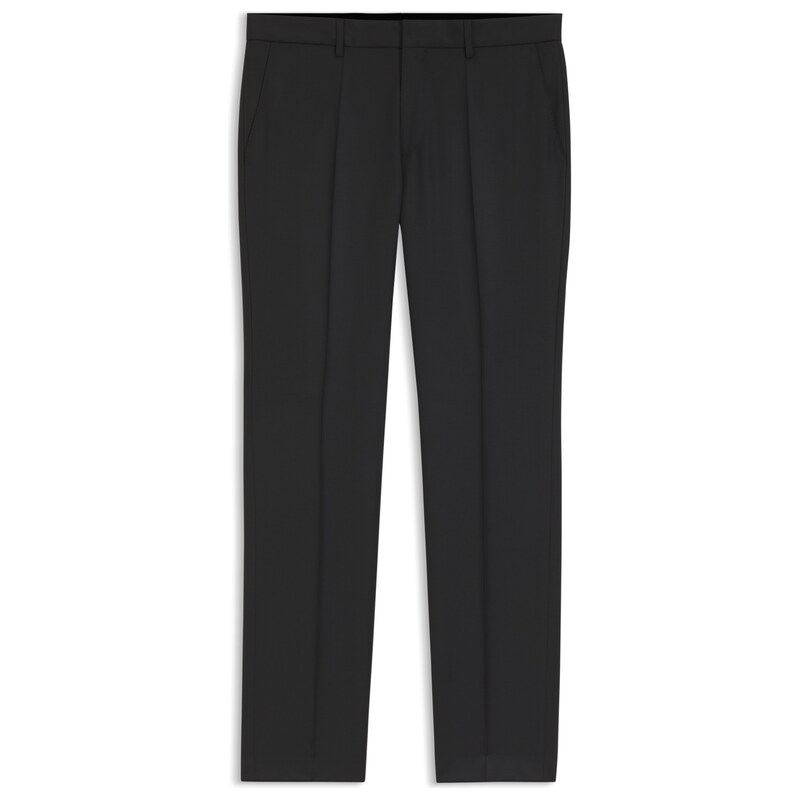 BOSS ONE Regular-fit trousers in virgin-wool serge