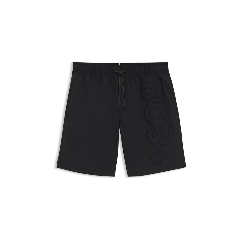 BOSS Swim shorts with 3D logo embroidery