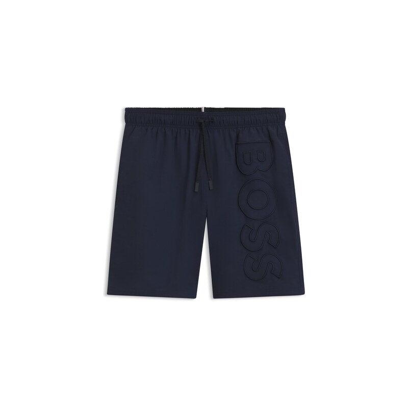 BOSS Swim shorts with 3D logo embroidery