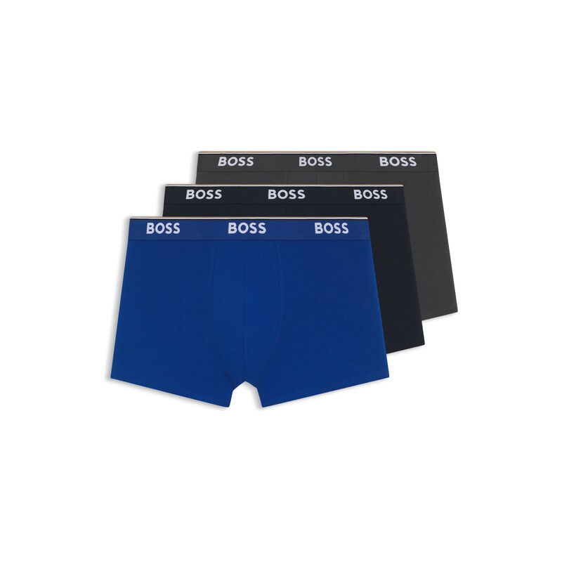 BOSS Three-pack of boxer briefs in stretch cotton