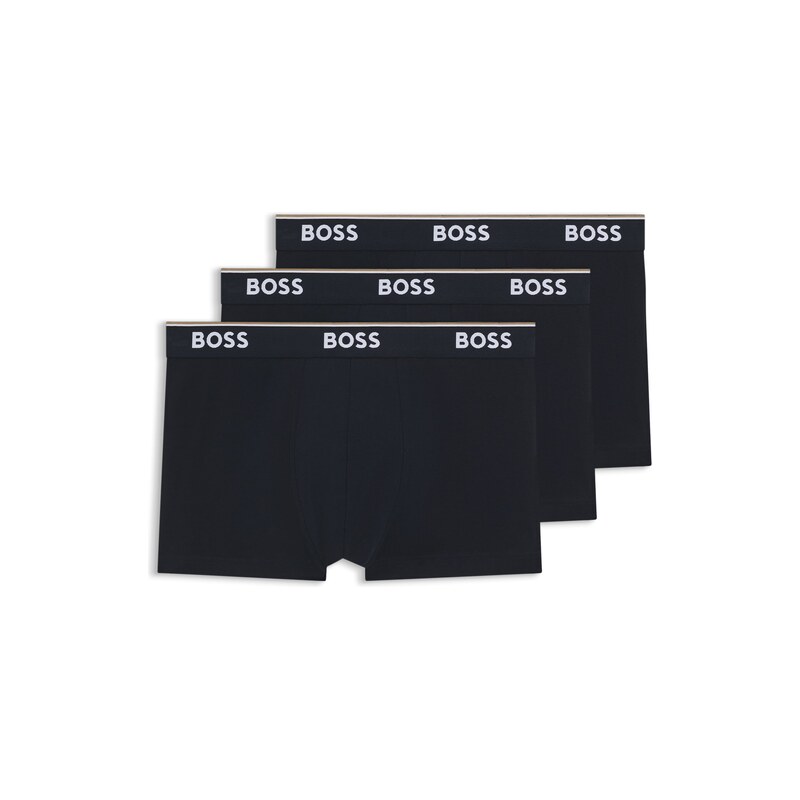 BOSS Stretch-cotton trunks with repeat logos