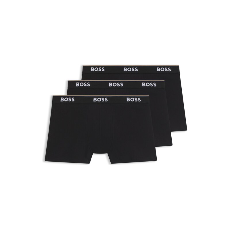 BOSS Three-pack of boxer briefs in stretch cotton
