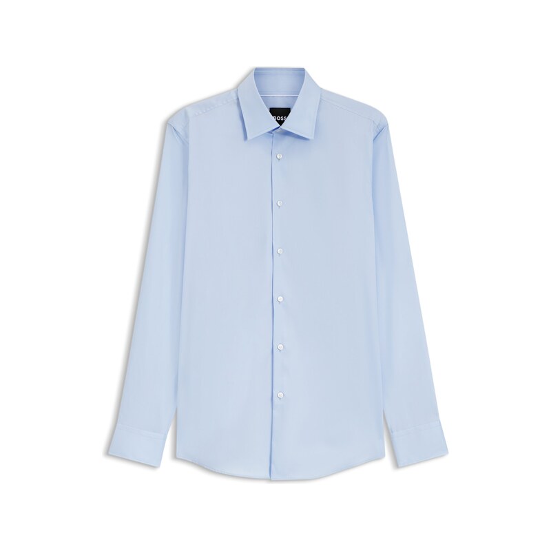BOSS Slim-fit shirt in easy-iron cotton poplin