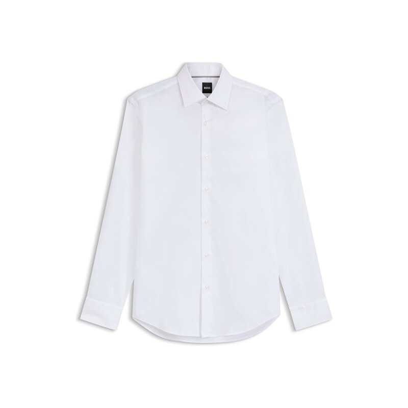 BOSS Regular-fit shirt in easy-iron cotton poplin