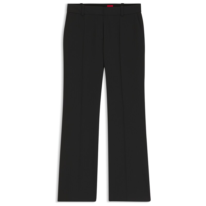 HUGO Regular-fit bootcut trousers in stretch fabric