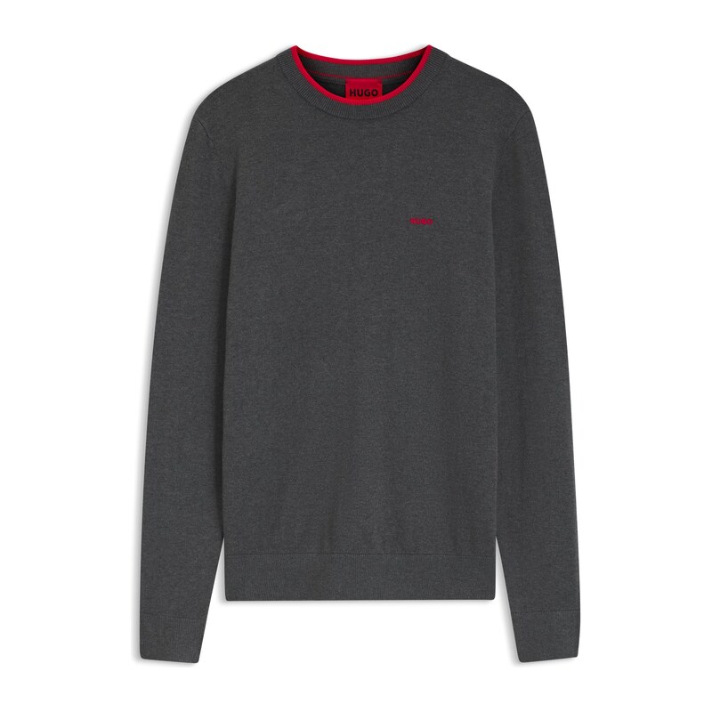 HUGO Regular-fit sweater in a cotton blend