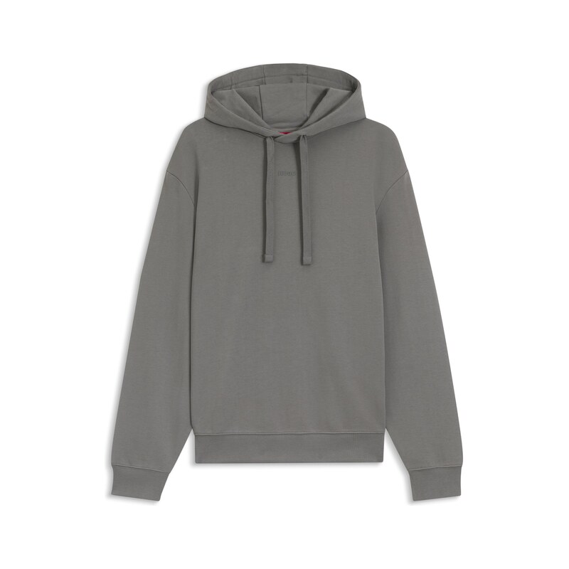 HUGO Cotton-terry hoodie with logo print