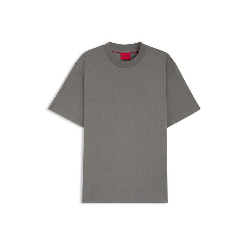 HUGO Relaxed-fit T-shirt with central logo detail
