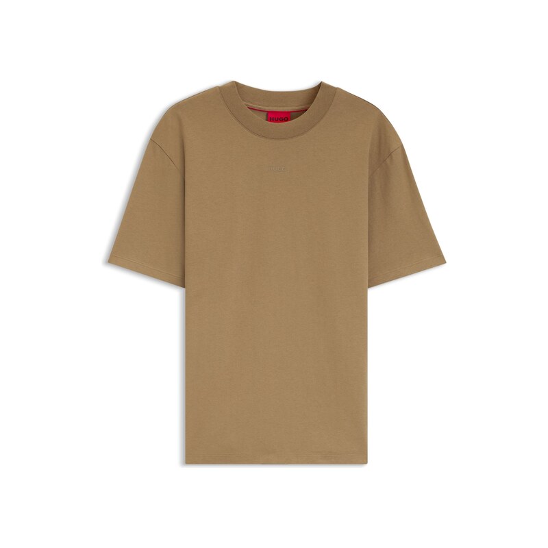 HUGO Relaxed-fit T-shirt with central logo detail