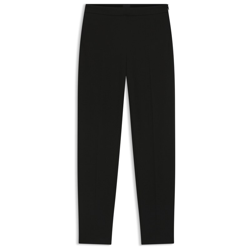 BOSS Regular-fit trousers in stretch fabric with tapered leg