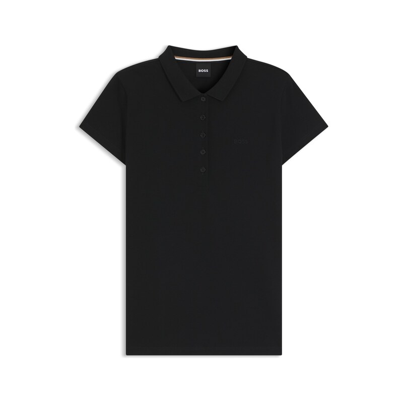 BOSS Cotton-piqué polo shirt with logo detail