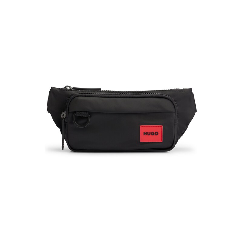HUGO Belt bag with rubber logo label