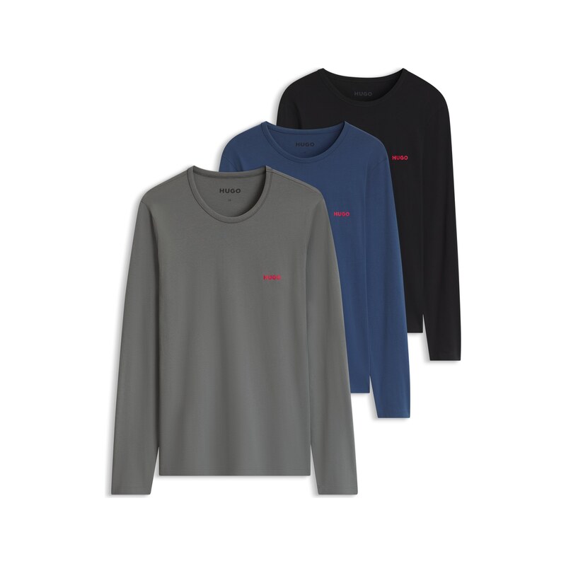 HUGO Three-pack of cotton underwear T-shirts