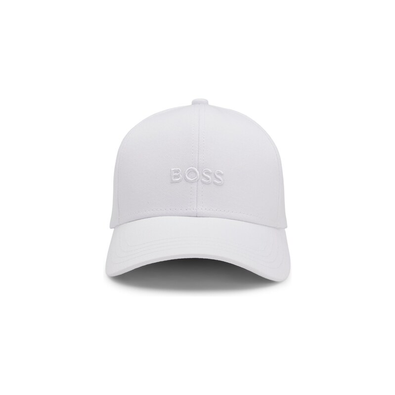 BOSS Cotton-twill cap with embroidered logo