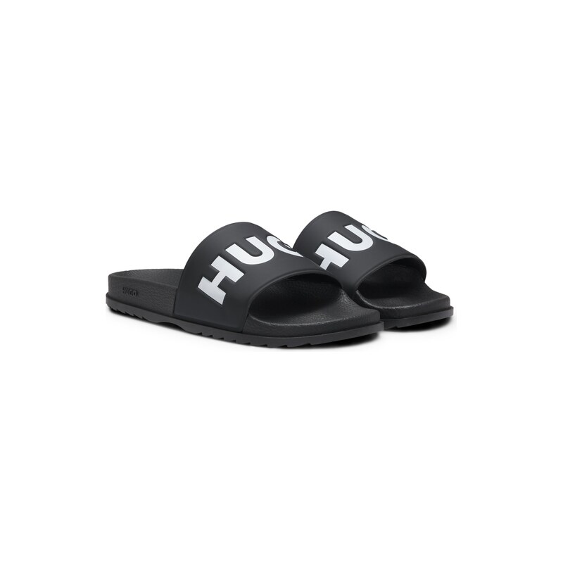 HUGO Slides with logo strap