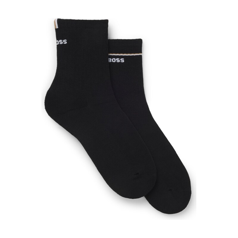 BOSS Two-pack of short socks with logo details