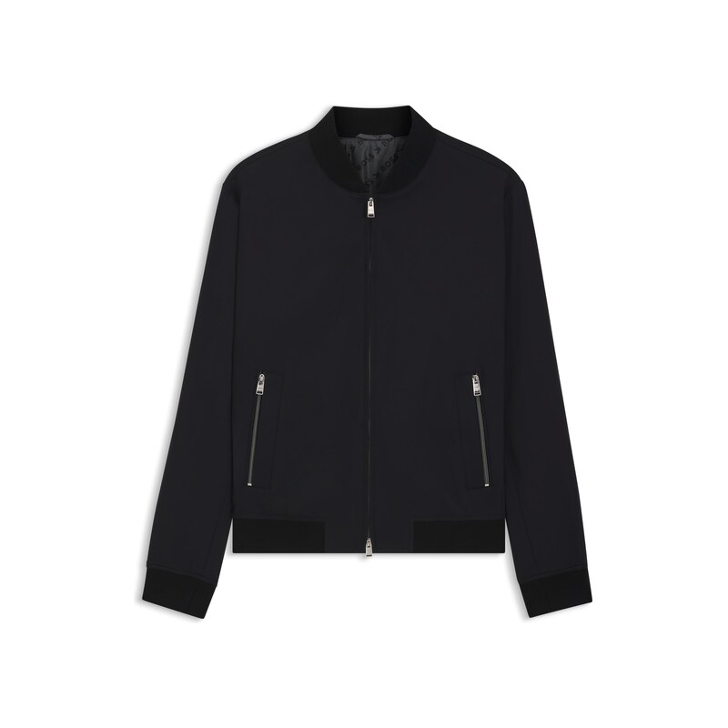 BOSS Slim-fit jacket in performance-stretch jersey