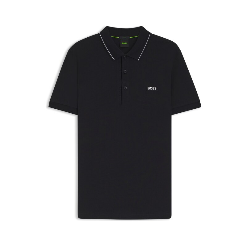 BOSS Slim-fit cotton piqué polo shirt with logo