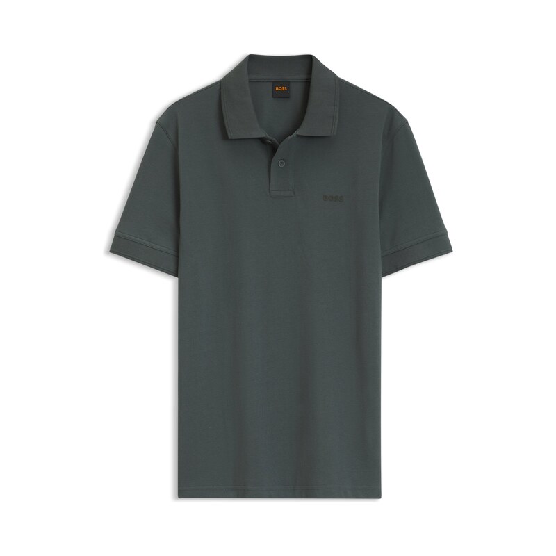 BOSS Cotton-piqué polo shirt with logo detail